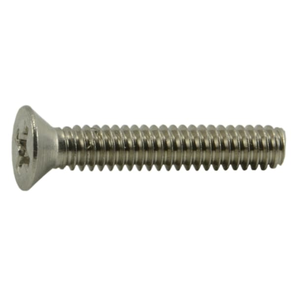 Midwest Fastener #2-56 x 1/2 in Phillips Flat Machine Screw, Plain 18-8 Stainless Steel, 25 PK 64105 - main